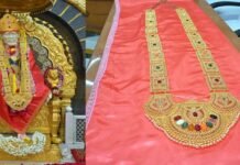 साईभक्ताकडून साईबाबांच्या चरणी १ कोटींपेक्षा जास्त किंमतीचा सुवर्णहार अर्पण